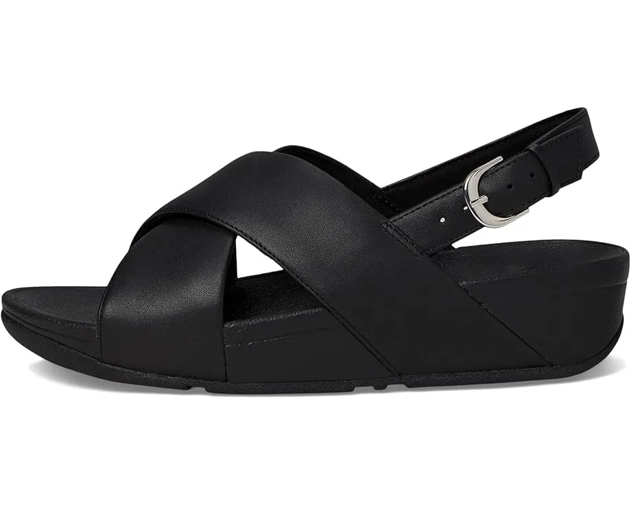 Кожаные сандалии FitFlop Lulu с перекрестными лямками и технологией Microwobbleboard