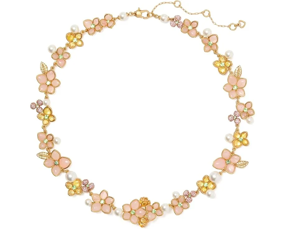 Яркое колье Pastel Petals с цирконием и кварцем Kate Spade New York