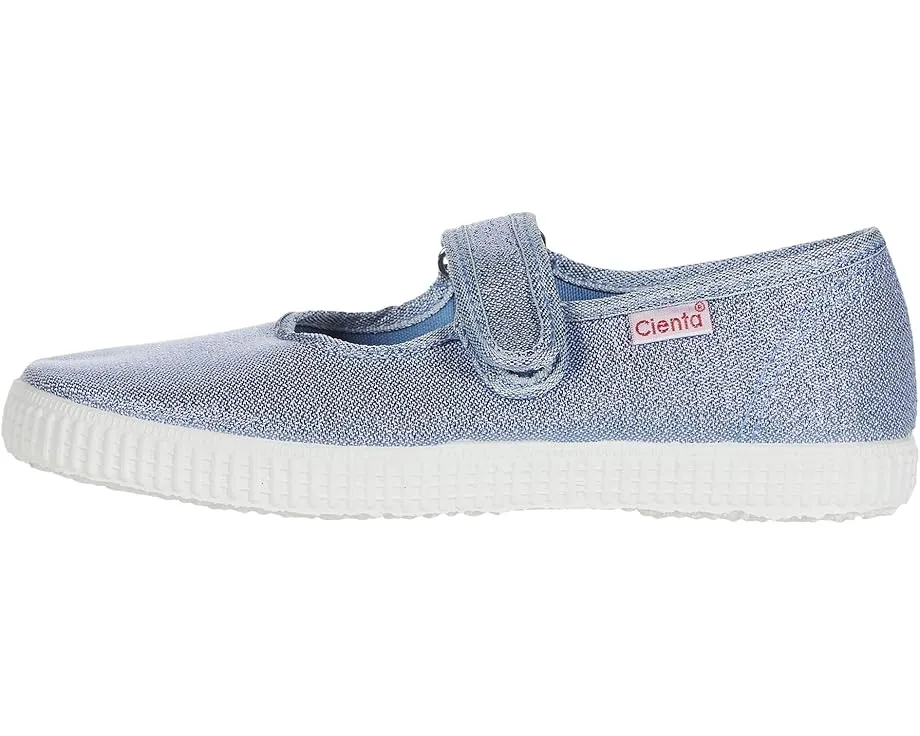 Детские туфли-слипоны Cienta Kids Shoes 56083 с металлическим блеском