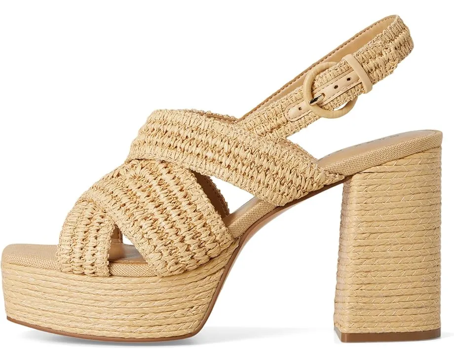 Сандалии Marc Fisher LTD Caddy на высоком квадратном каблуке с плетеными деталями