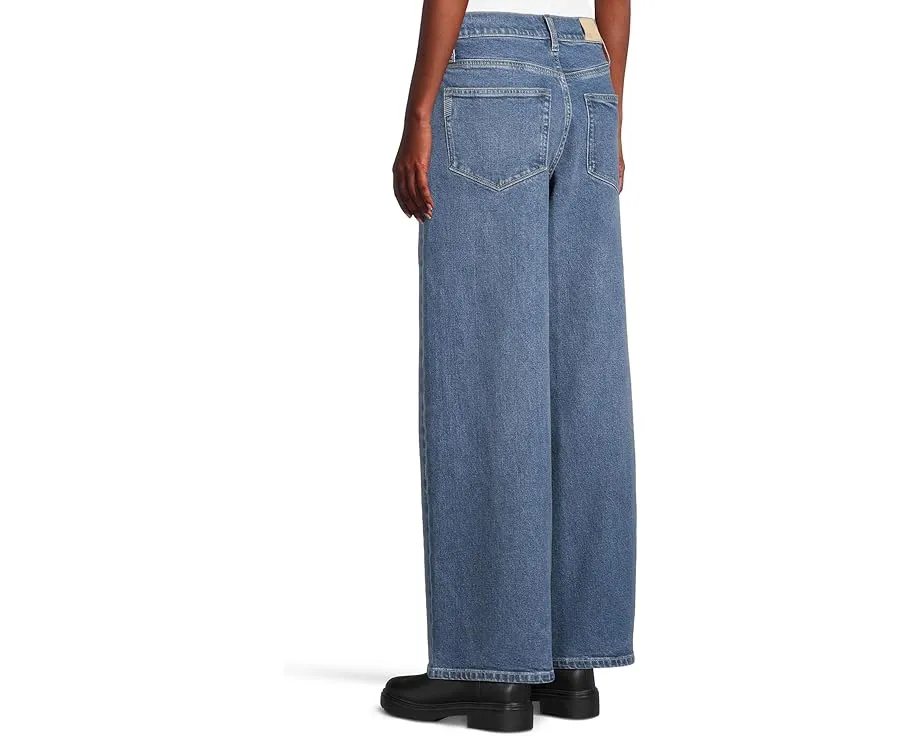 Джинсы-клеш Paige Cameron Wide Leg 31 с кокеткой и карманами как у брюк в цвете Katerina