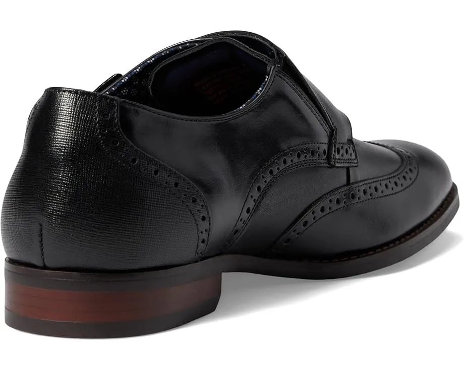 Туфли Stacy Adams Karson Wing Tip с двойной пряжкой и перфорацией