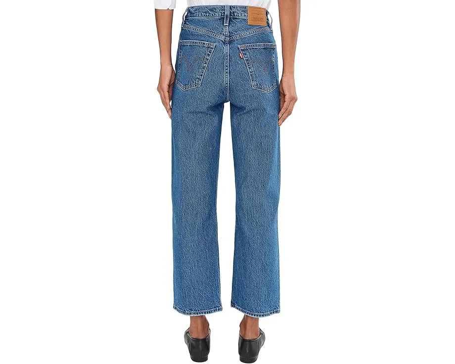 Джинсы Levi's Premium Ribcage Straight Ankle с высокой посадкой и прямыми штанинами