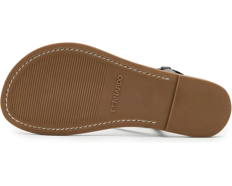 Сандалии Bernardo Mallorie с геометрическим верхом и регулируемой лодыжечной лямкой