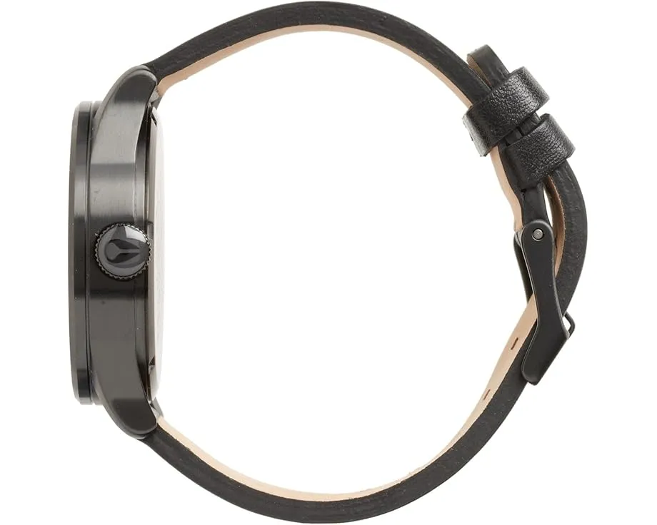 Наручные часы Nixon Sentry Leather с кожанным ремешком и календарем
