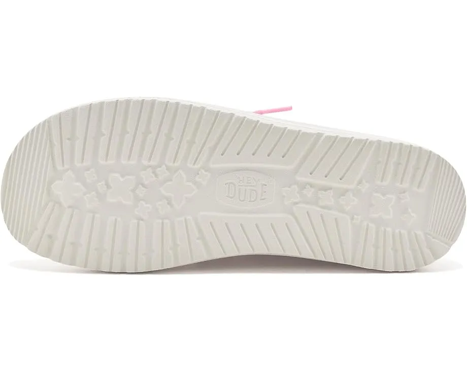 Hey Dude Kids Wendy Embroidered Hearts ботинки с вышитыми сердцами