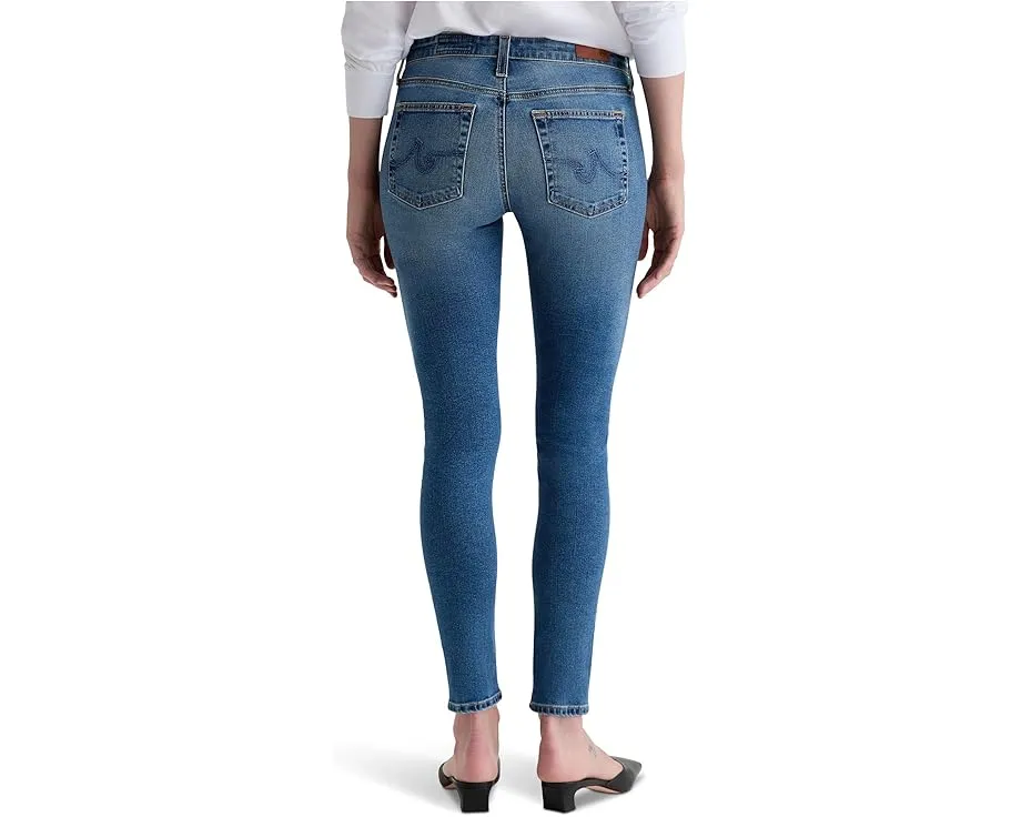 Джинсы AG Jeans Farrah Mid Rise Skinny Ankle облегающие укороченные
