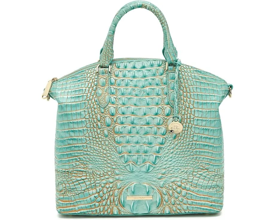 Большая сумка Brahmin Large Duxbury Satchel из текстурированной кожи со съемным ремнем
