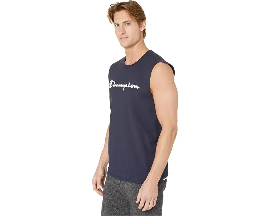 Безрукавка Champion Classic Graphic Muscle Tee темно-синяя
