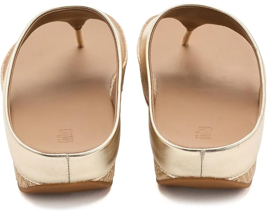 Сандалии FitFlop Lulu Lux с плетеным кожаным верхом и графичной подошвой