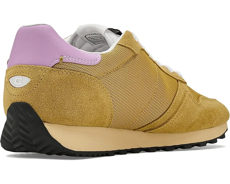 Кроссовки Coach Retro Runner из замши и кожи