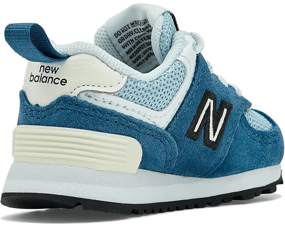 New Balance Kids 574 Bungee Lace первые кроссовки с липучкой