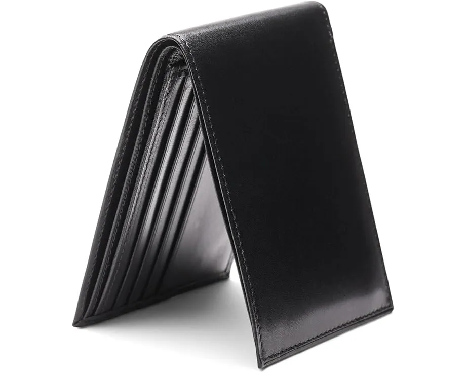 Bosca деловой кошелек с окошком для ID из состаренной кожи