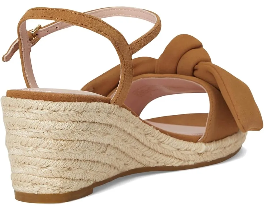 Kate Spade New York сандалии Leandra на танкетке с бантом и ремешком