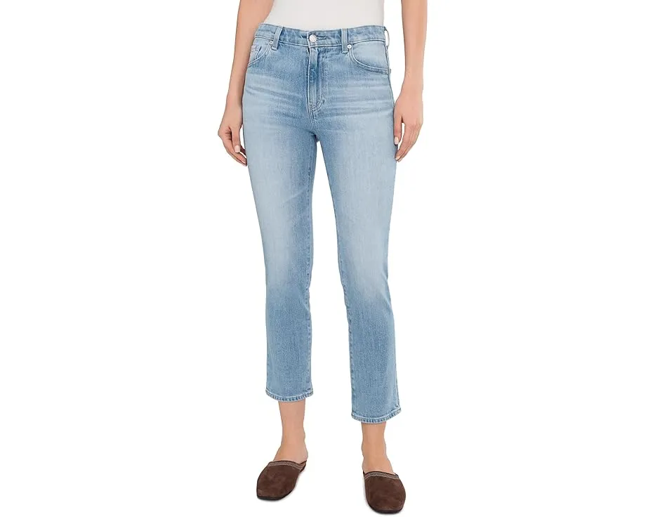 Джинсы Mari Mid-Rise Slim Straight Crop с прямой средней посадкой и укороченными штанинами в цвете Cruiser