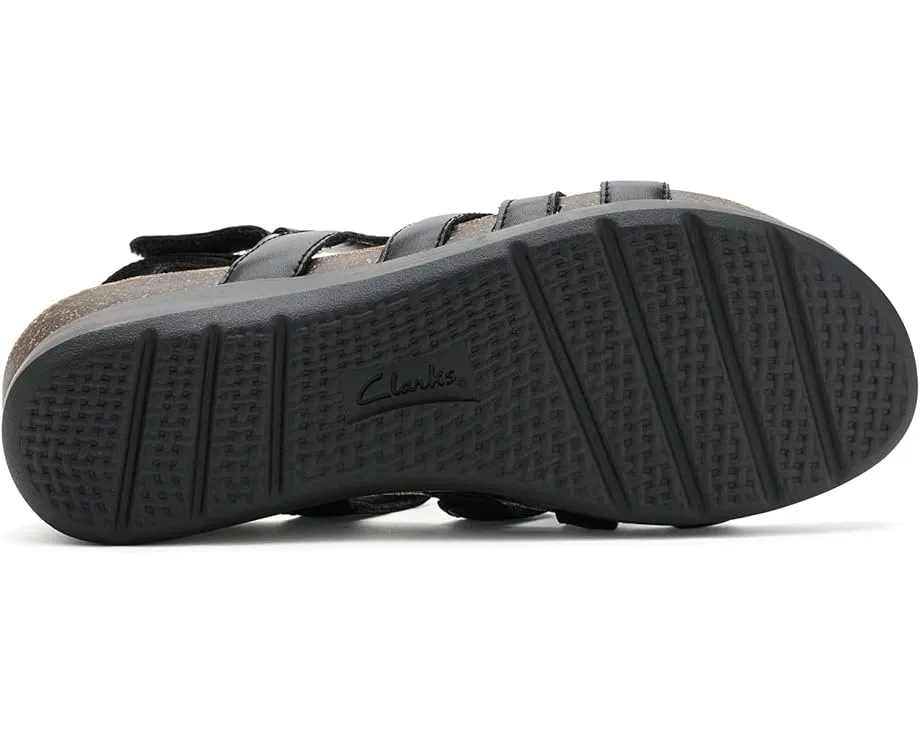 Сандалии Calenne Gracie Clarks на ремешках с клином и стелькой Ultimate Comfort