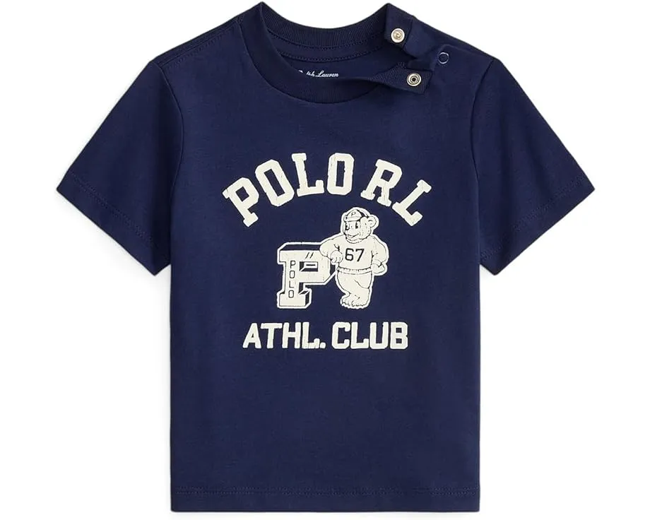 Детская футболка Polo Ralph Lauren Kids с логотипом из хлопкового джерси