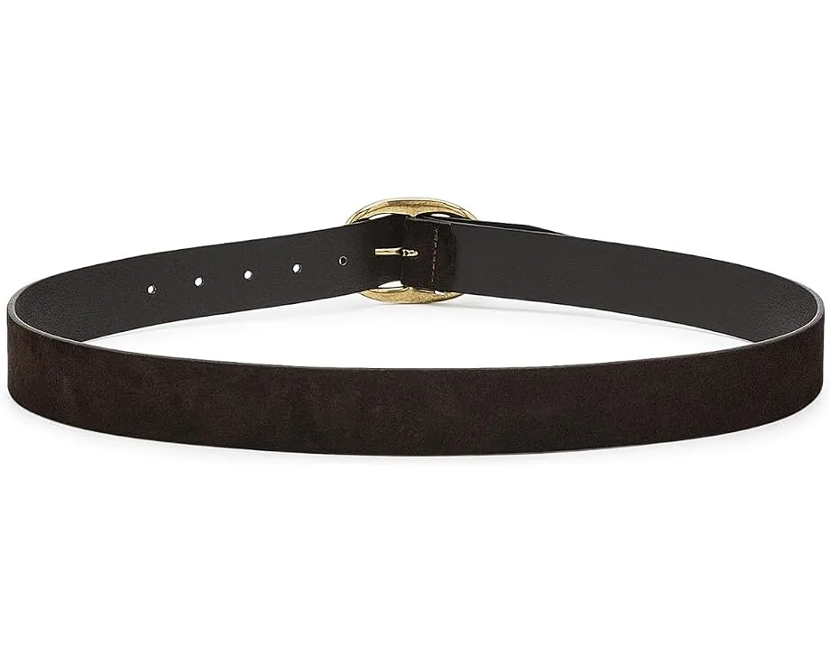 Ремень Madewell Suede Oval Buckle Belt из замши с овальной пряжкой