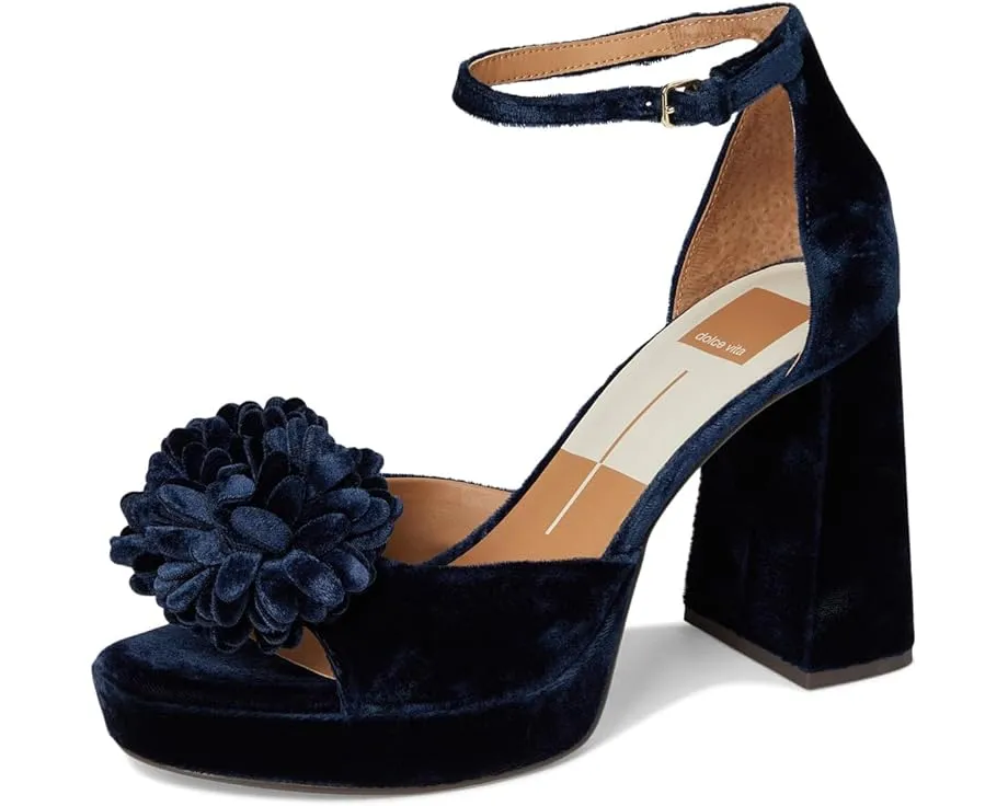 Босоножки Perel на платформе от Dolce Vita с велюровым верхом и помпоном