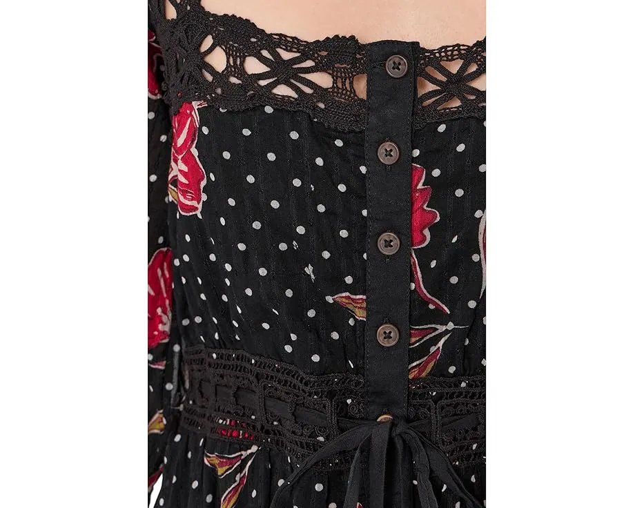 Макси-платье Free People Morning Meadows с длинным рукавом