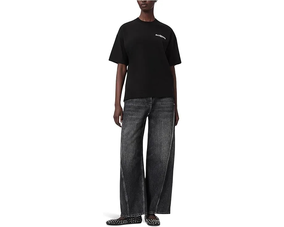 Футболка AllSaints Ania Etta с оверсайз крой и принтом