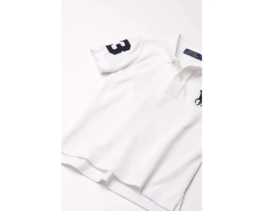 Хлопковая поло из сетки с большим пони Polo Ralph Lauren для маленьких детей