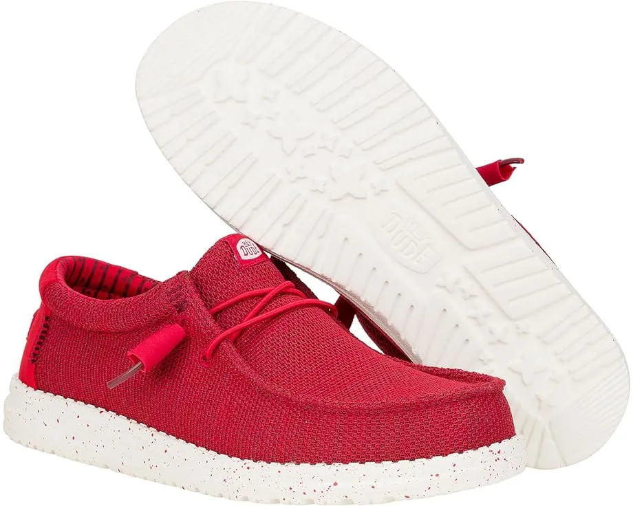Обувь Hey Dude Wally Stretch Sox с эластичными шнурками и съемной стелькой