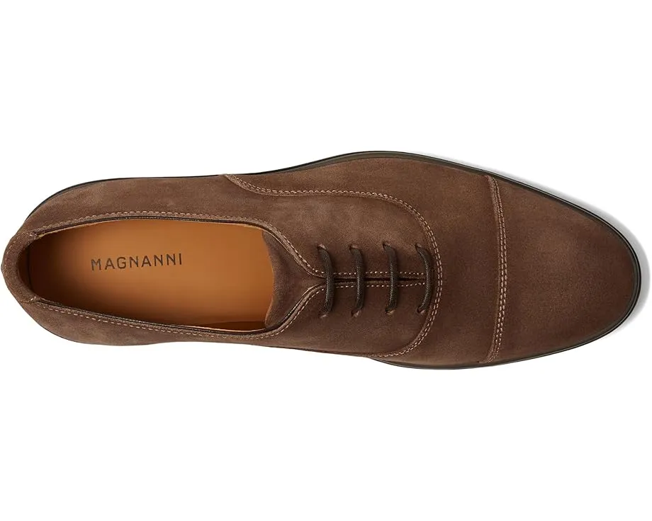 Оксфорды Magnanni Landis из замши с мыском мокасина и водостойкой конструкцией