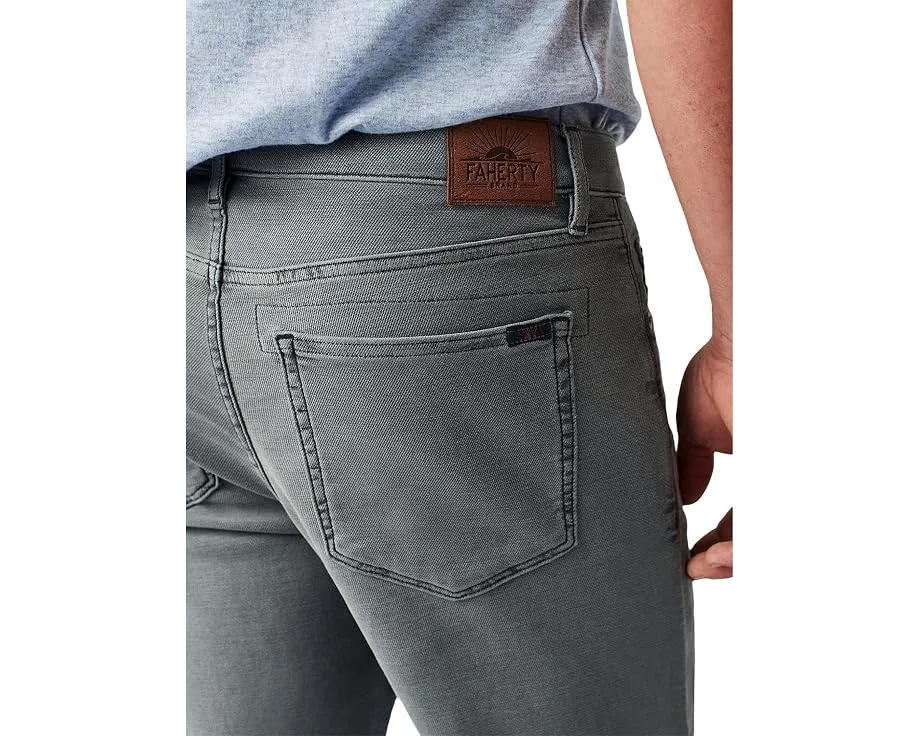 Брюки Faherty Stretch Terry с пятью карманами из мягкого велюра