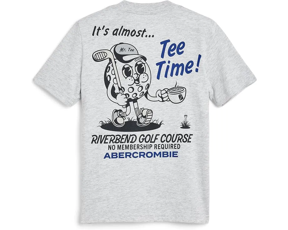 Футболка Tee Time для детей от abercrombie kids с принтом