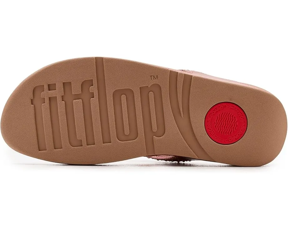 Сандалии FitFlop Lulu Crystal-mix с металлизированным верхом и перемычкой между пальцев