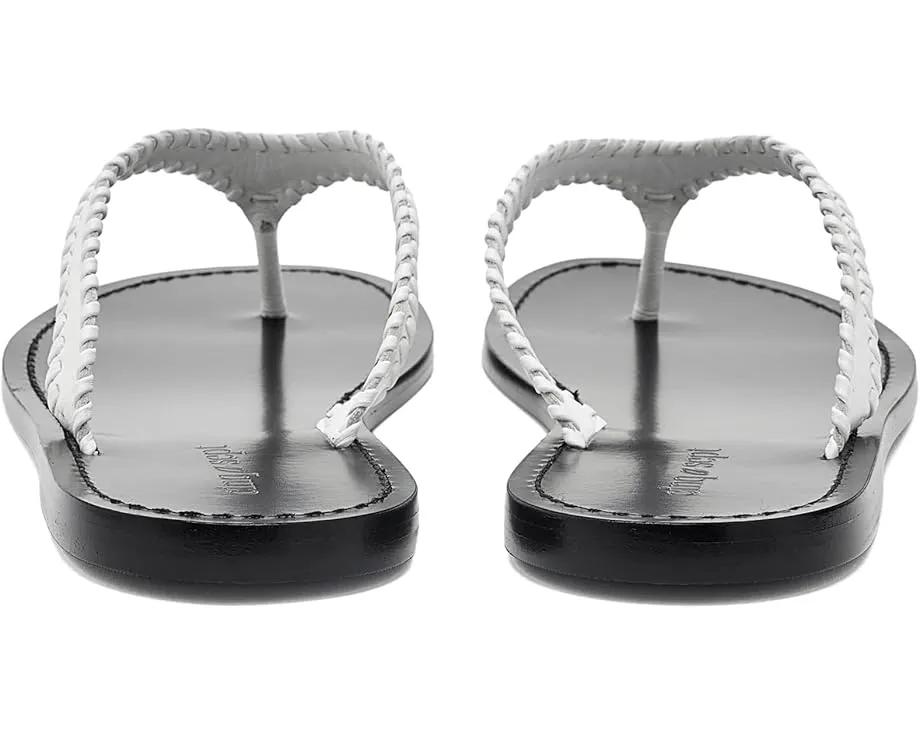Jessica Leather Sandals от Cinq à Sept кожаные сандалии на плоском ходу