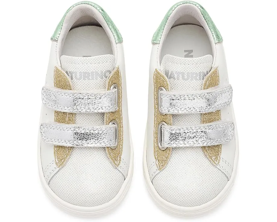 Кроссовки Hasselt 2 VL Naturino с блестящими ремешками и двойной застежкой велкро