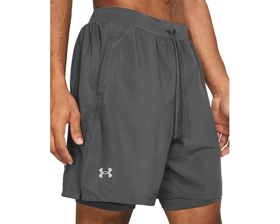 Under Armour Launch Run 7" 2-in-1 Shorts с компрессионным слоем
