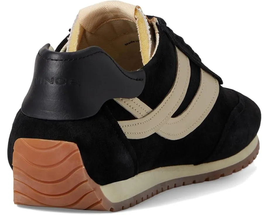 Кроссовки Vince Oasis Runner-W на шнуровке из мягкой кожи с контрастными деталями