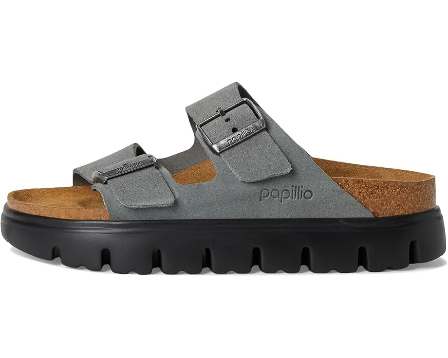 Сандалии Arizona Chunky на платформе от Birkenstock из замши