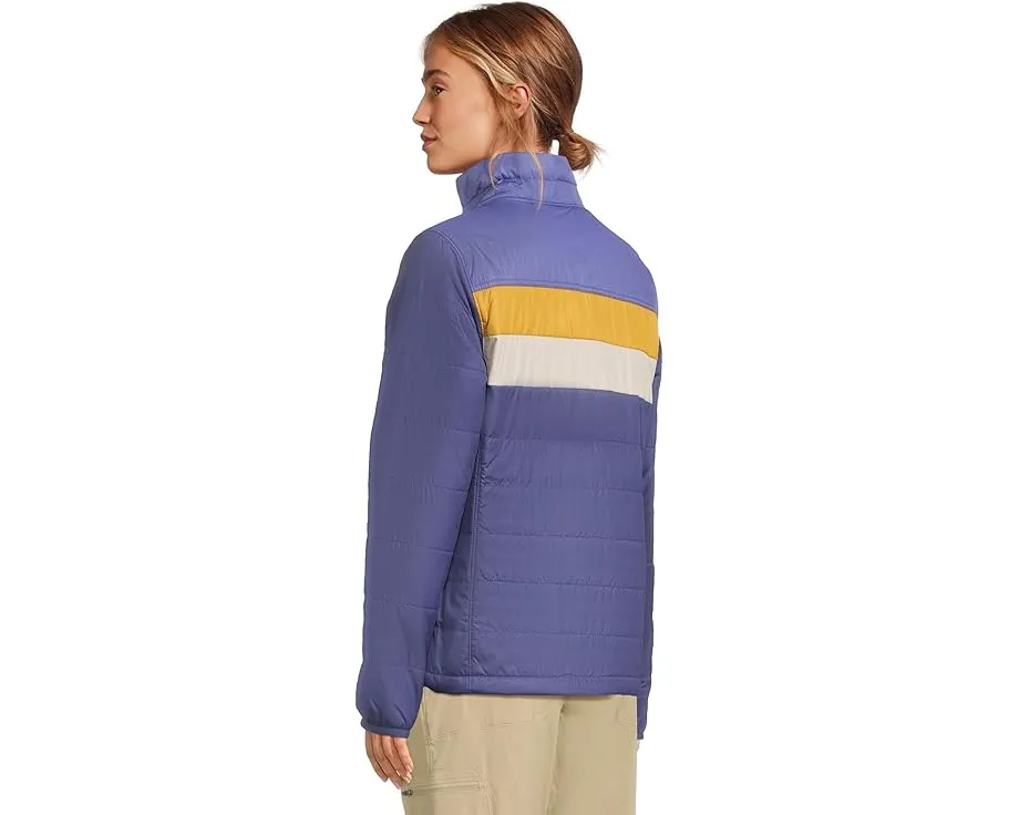 Пуховик L.L.Bean Mountain Classic с цветными блоками и застежкой на молнии