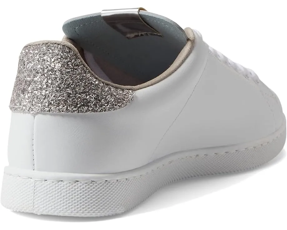 Кроссовки Victoria Tennis Leather & Glitter V с блестками и круглым носком