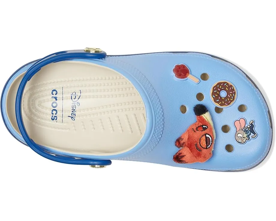 Кроксы Crocs Kids Zootopia Classic Clogs с фигурками Джуди Хоппс и Ника Уайлда
