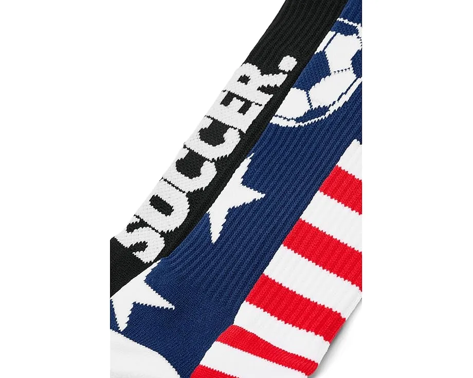 Детские футбольные гетры ChalkTalk SPORTS Mid-Calf с рисунком звезд и голов