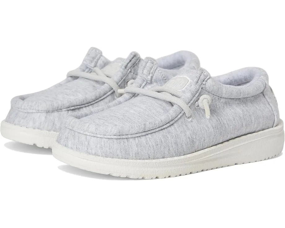 Детские слипоны Hey Dude Kids Wally Stretch Jersey с технологией Flex & Fold