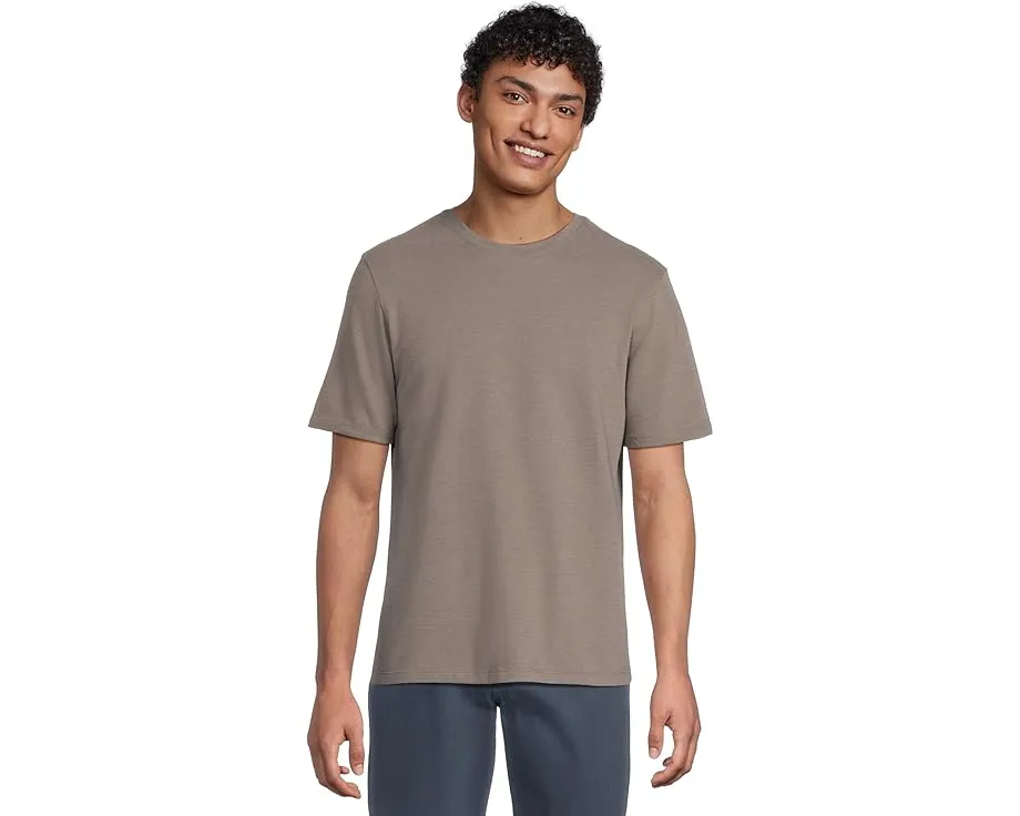 Футболка Vince Short Sleeve Crew из пима-хлопка с рельефным узором