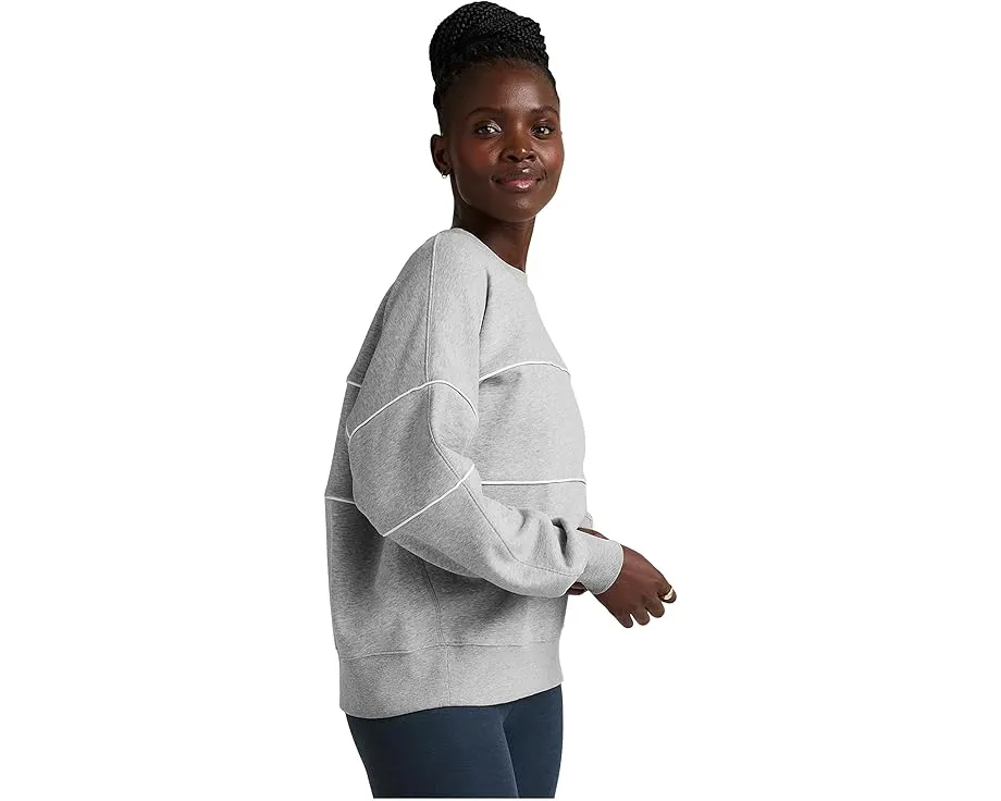 Beyond Yoga Свитшот Luxefleece Piper оверсайз с контрастной окантовкой