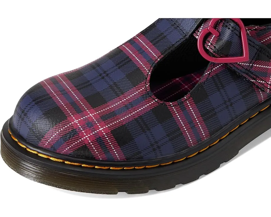 Туфли T-bar Dr. Martens Polley II Y для детей с перфорацией