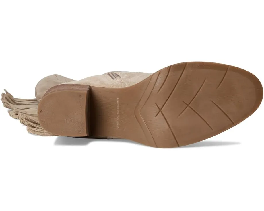 Ботинки Lucky Brand Boswell до колена с бахромой и квадратным каблуком