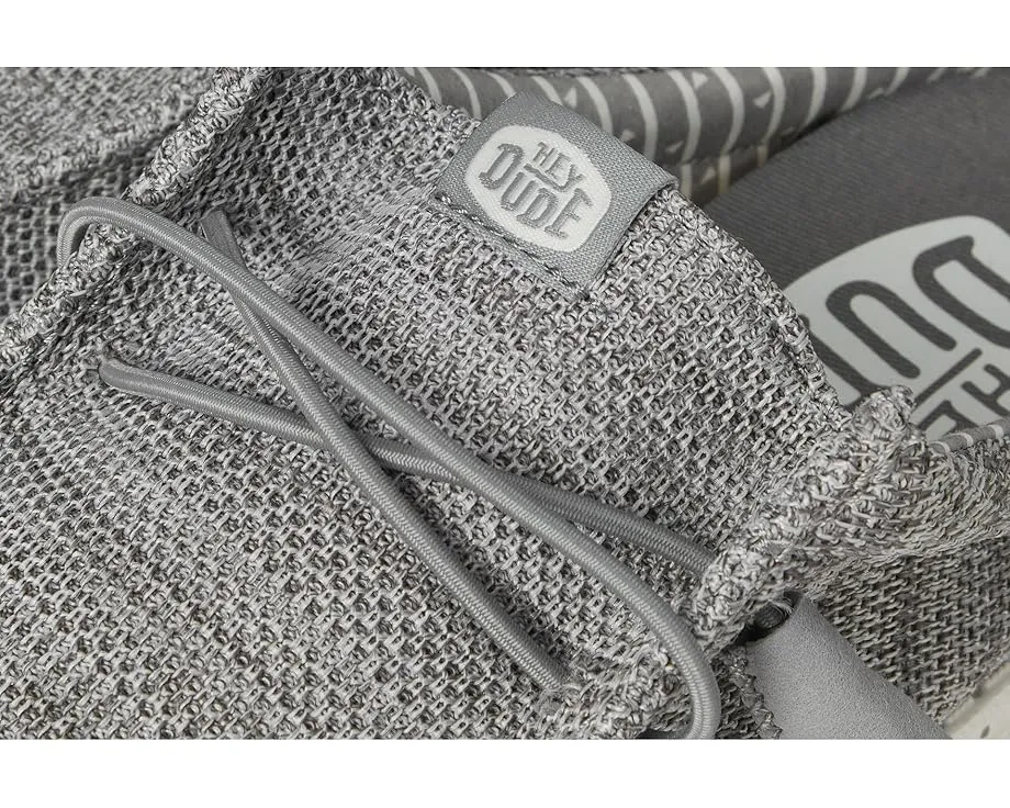 Кроссовки Hey Dude Wally Slip Stretch Sox с эластичными шнурками и технологией Flex & Fold