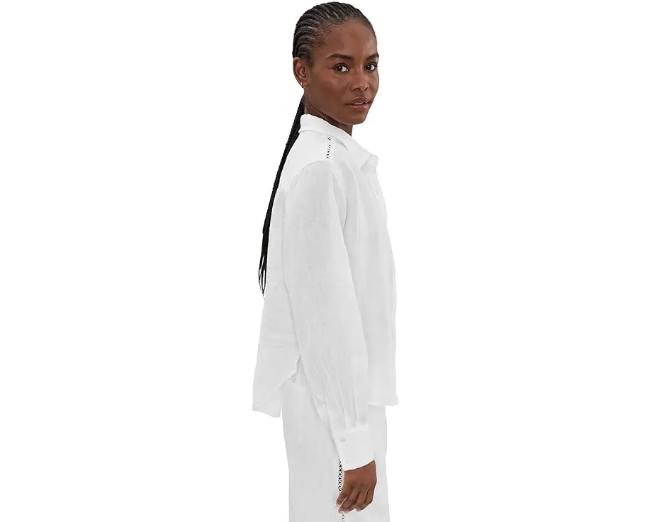 Stella Lnen Trim Button-Down