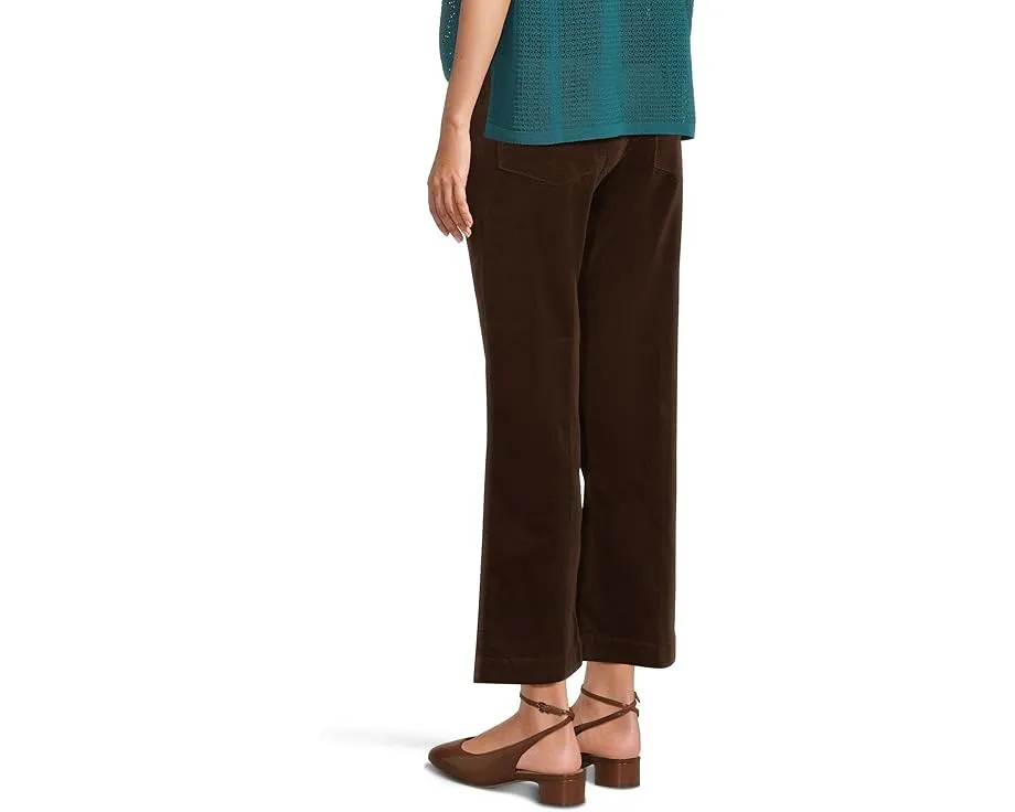 Брюки Paige Leenah Ankle из вельвета с мини-карманами Chicory Coffee