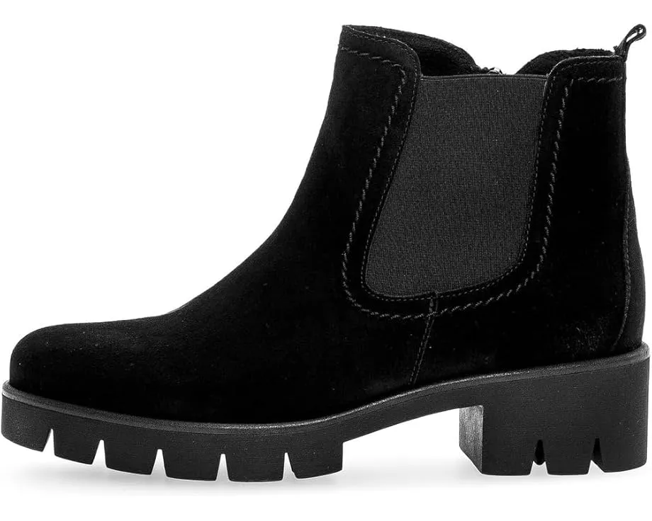 Ботинки Gabor 31.710 на низком каблуке из велюра