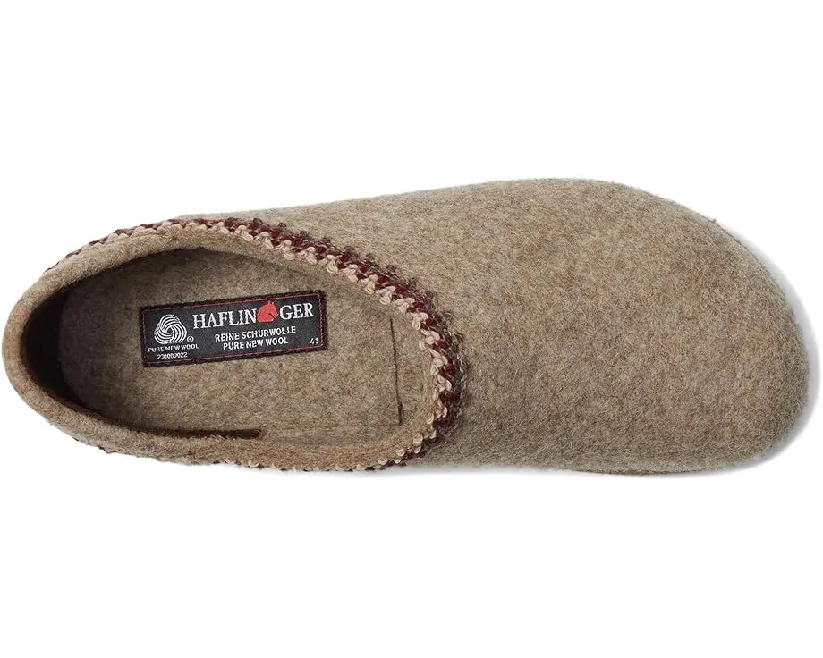 Haflinger Домашние тапочки GZH Zigzag с шерстяной стелькой и декором